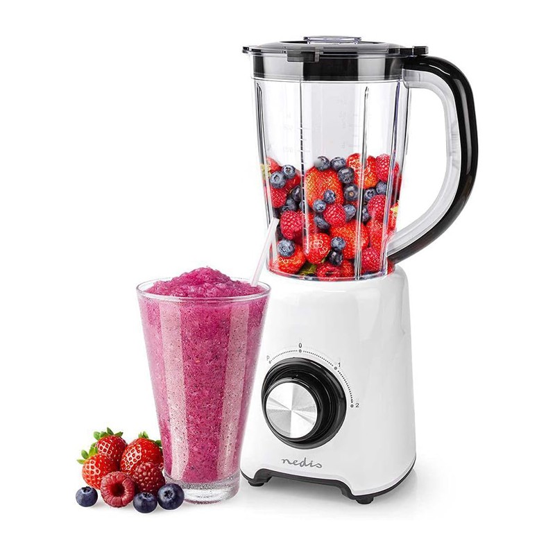 Frullatore Professionale Elettrico da 800W 1,5L Blender tritatutto 2 Velocità