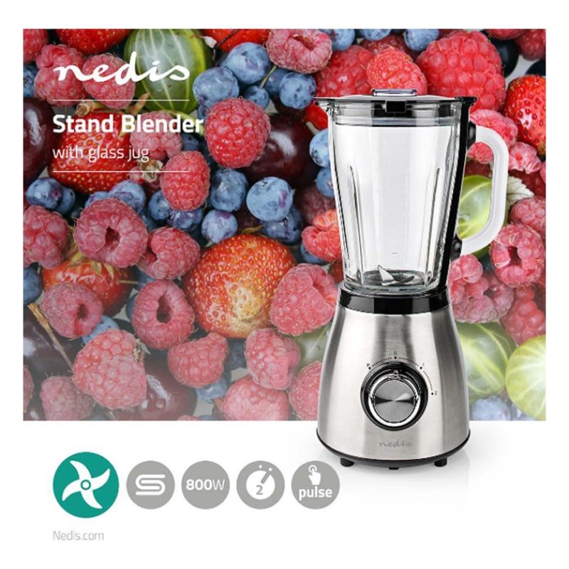 NEDIS Frullatore Professionale Elettrico 800W 1,5LT Blender tritatu...