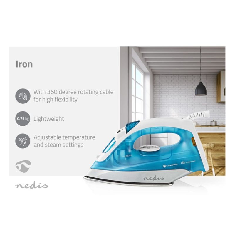 NEDIS Ferro da Stiro a Vapore Continuo Verticale 1200W Steam Iron p...