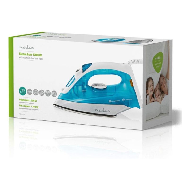 NEDIS Ferro da Stiro a Vapore Continuo Verticale 1200W Steam Iron p...