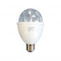 Lampada lampadina led RGB rotante Effetto luci Multicolor E27 Discoteca natale
