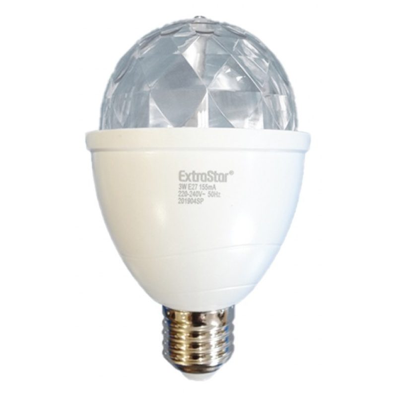 ExtraStar Lampada lampadina led RGB rotante Effetto luci Multicolor...