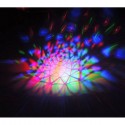 Lampada lampadina led RGB rotante Effetto luci Multicolor E27 Discoteca natale