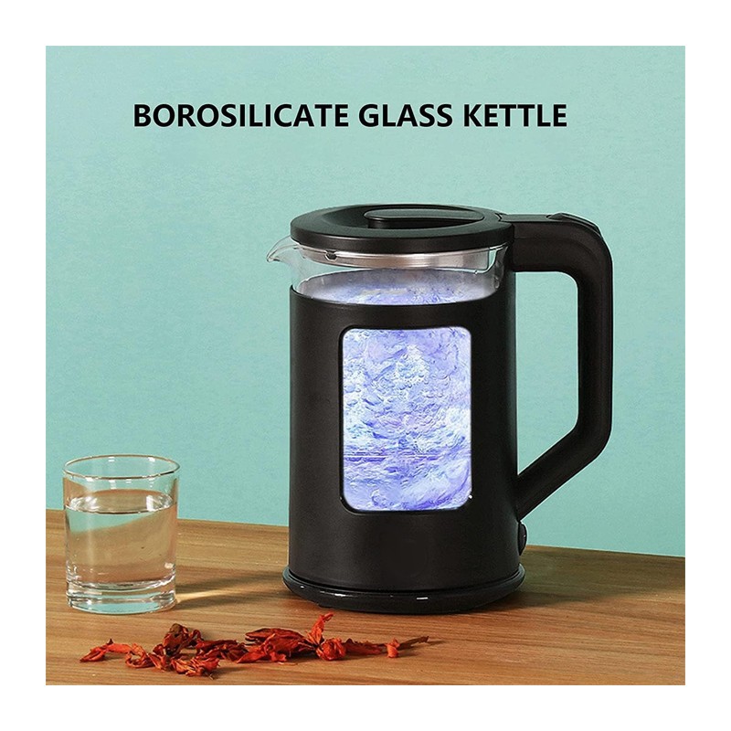 HOOMEI Bollitore Elettrico Acqua Calda 1.7L 2200W in Acciaio Scalda...