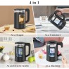 HOOMEI Bollitore Elettrico Acqua Calda 1.7L 2200W in Acciaio Scalda...