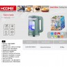 HOOMEI Bollitore Elettrico Acqua Calda 1.7L 2200W in Acciaio Scalda...