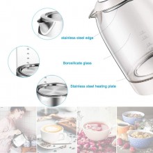 Bollitore Elettrico Acqua Calda 1.7L 2200W in Acciaio Scalda Bevande Tisane Thè