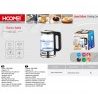 HOOMEI Bollitore Elettrico Acqua Calda 1.7L 2200W in Acciaio Scalda...