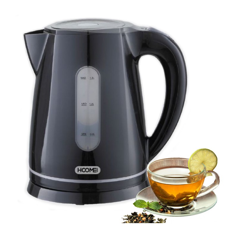 Bollitore Elettrico Acciaio inox 1.8L 2200W Acqua Calda Bevande Tisane Thè