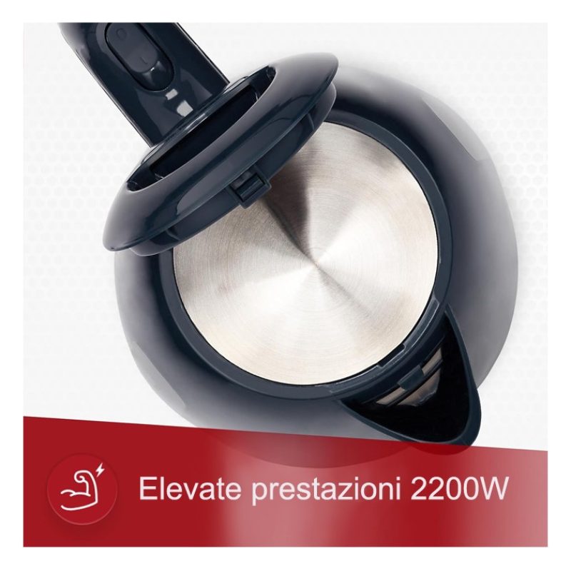 HOOMEI Bollitore Elettrico Acciaio inox 1.8L 2200W Acqua Calda Beva...