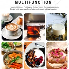 Bollitore Elettrico in acciaio 1,7L Selezione Della Temperatura Regolabile 2200W