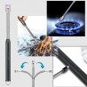HOOMEI Accendino A Candela Elettrico USB Ricaricabile Accendigas Ba...