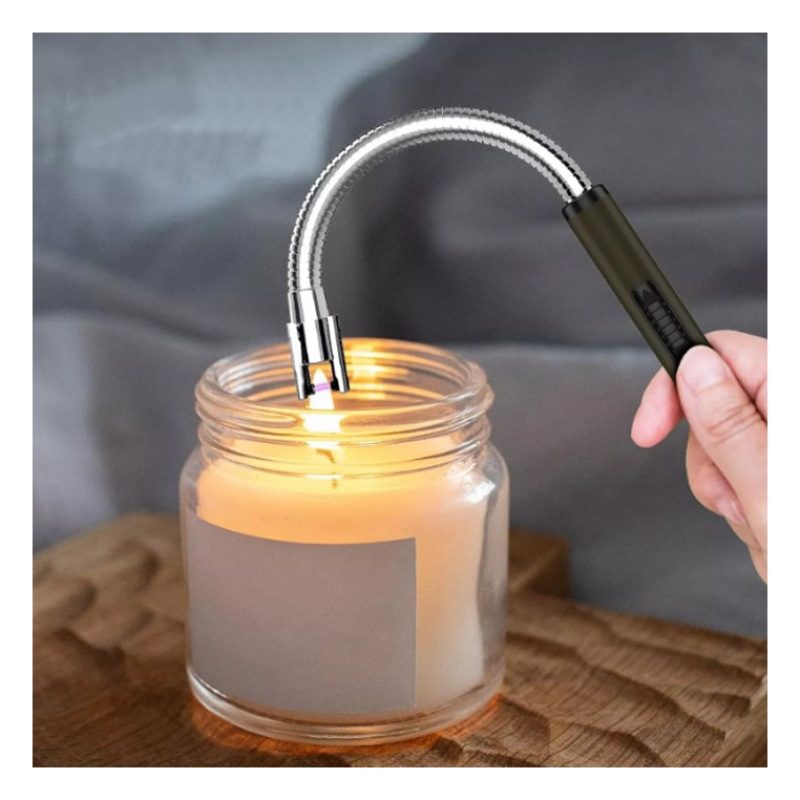 HOOMEI Accendino A Candela Elettrico USB Ricaricabile Accendigas Ba...