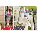 ZANZARIERA TENDA CHIUSURA MAGNETICA MAGIC MESH PORTE BALCONE 210x100 REGOLABILE