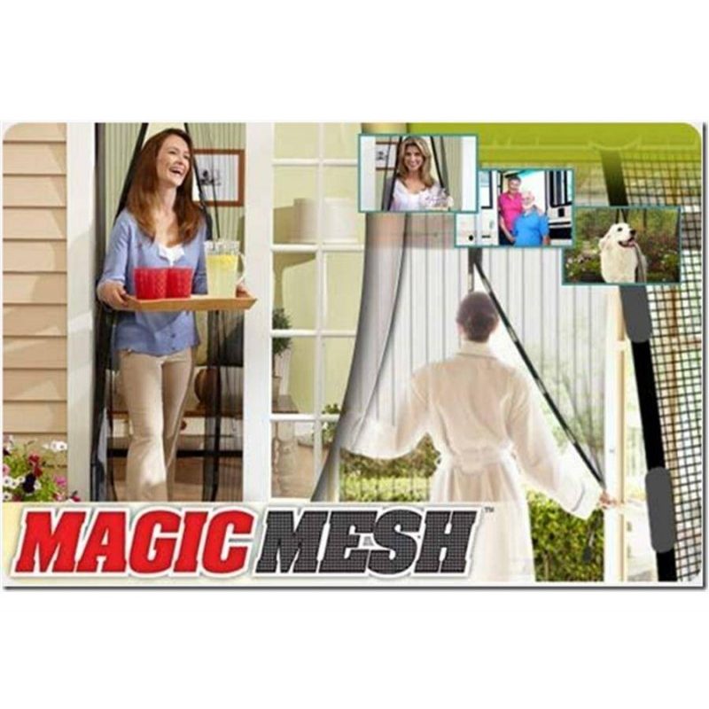 ZANZARIERA TENDA CHIUSURA MAGNETICA MAGIC MESH PORTE BALCONE 210x100 REGOLABILE