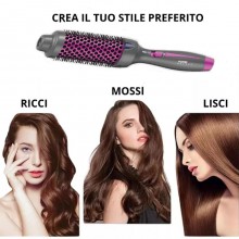 Spazzola Asciugacapelli Multifunzione Spazzola in ceramica per Capelli 45W