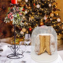 Porta Panettone, Pandoro, Porta Dolci Rotondo, Campana Alta 27 cm cucina