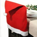4 Coprisedia natalizi cappello babbo natale decorazione natalizi sedia 50X60cm