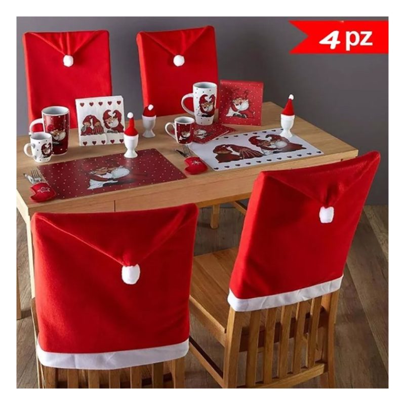 FGF 4 Coprisedia natalizi cappello babbo natale decorazione nataliz...