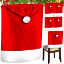 6 Coprisedia natalizi cappello babbo natale decorazione natalizi sedia 50X60cm