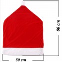 6 Coprisedia natalizi cappello babbo natale decorazione natalizi sedia 50X60cm