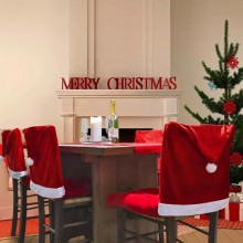 6 Coprisedia natalizi cappello babbo natale decorazione natalizi sedia 50X60cm