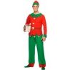 Guirca Costume da elfo tradizionale aiutante di Babbo Natale tg L 5...