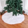 Tappeto Gonna Copertura Base Albero di Natale 60/90/120 cm Bianco E...