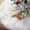 Tappeto Gonna Copertura Base Albero di Natale 60/90/120 cm Bianco E...