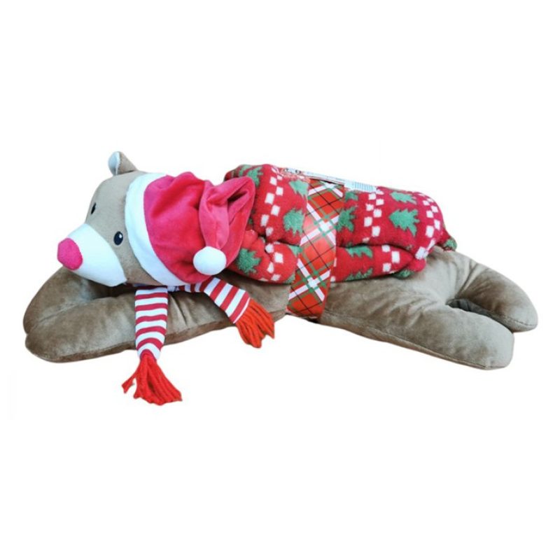 Hongu Set peluche e coperta natalizio per natale idea regalo cuscin...