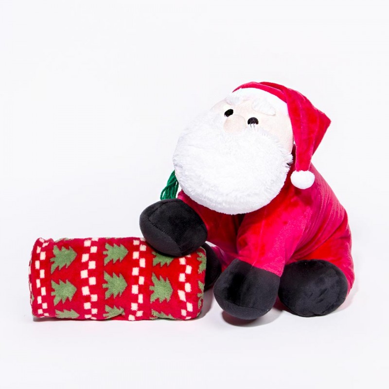 Hongu Set peluche e coperta 90x75cm natalizio per natale idea regal...