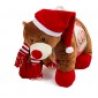 Hongu Set peluche e coperta 90x75cm natalizio per natale idea regal...