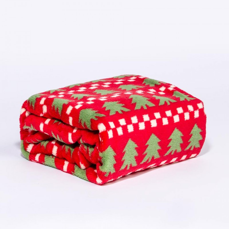 Hongu Set peluche e coperta 90x75cm natalizio per natale idea regal...