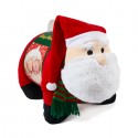 Set peluche e coperta 90x75cm natalizio per natale idea regalo cuscino copertina