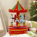 Giostrina Giostra Musicale Carosello Carillon Legno Cavalli rotante luminoso