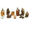 Set 10 Pezzi Natività Pastori Presepe In Resina 10 cm Decoro Natale...