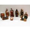 Set 10 Pezzi Natività Pastori Presepe In Resina 10 cm Decoro Natale...
