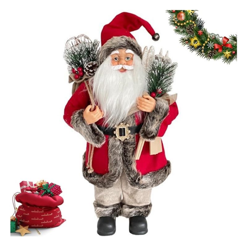 Hongu Babbo Natale 40cm Addobbo decorativo Decorazione Festa Natali...