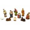 Due Esse Set 10 Pezzi Natività Pastori Presepe In Resina colorata 9...