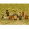 Due Esse Set 10 Pezzi Natività Pastori Presepe In Resina colorata 9...