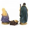 Due Esse Set 5 Pezzi Natività Presepe In Resina Sacra famiglia 11 c...