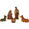 Due Esse Set 5 Pezzi Natività Presepe In Resina Sacra famiglia 9 cm...