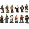 Due Esse Set 12 Pezzi Pastori Presepe In Resina Assortiti 12 cm Dec...
