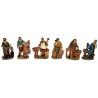 Due Esse Set 6 Pezzi Pastori Mestieri Presepe In Resina Assortiti 1...