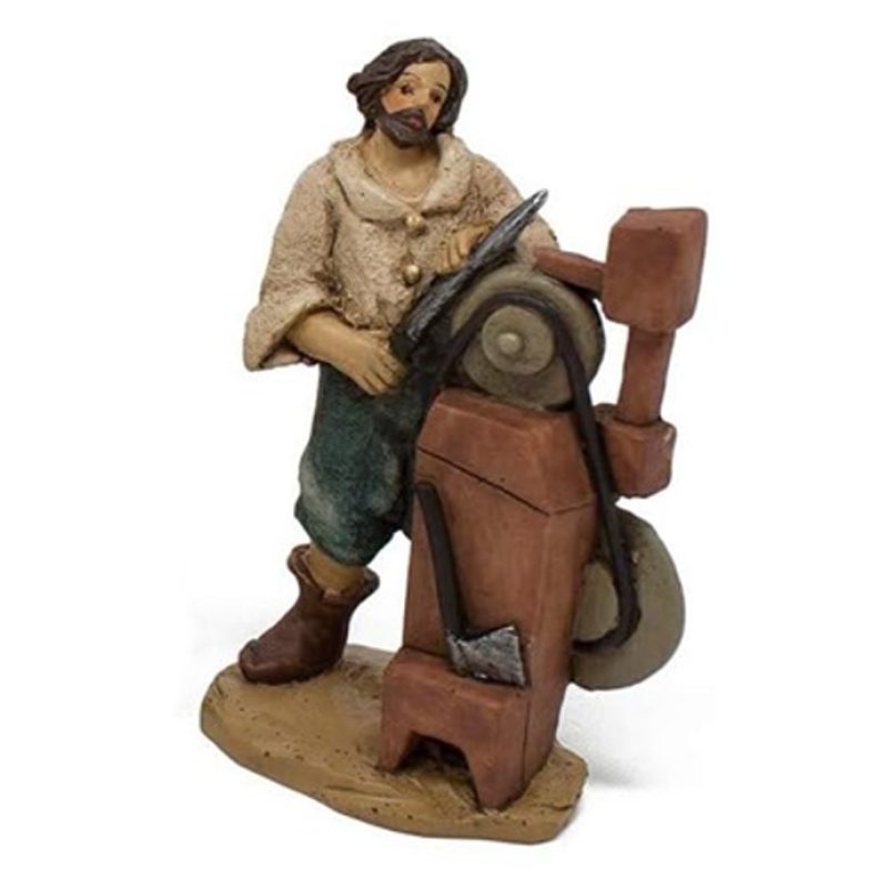 Due Esse Set 6 Pezzi Pastori Mestieri Presepe In Resina Assortiti 1...