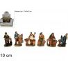 Due Esse Set 6 Pezzi Pastori Mestieri Presepe In Resina Assortiti 1...