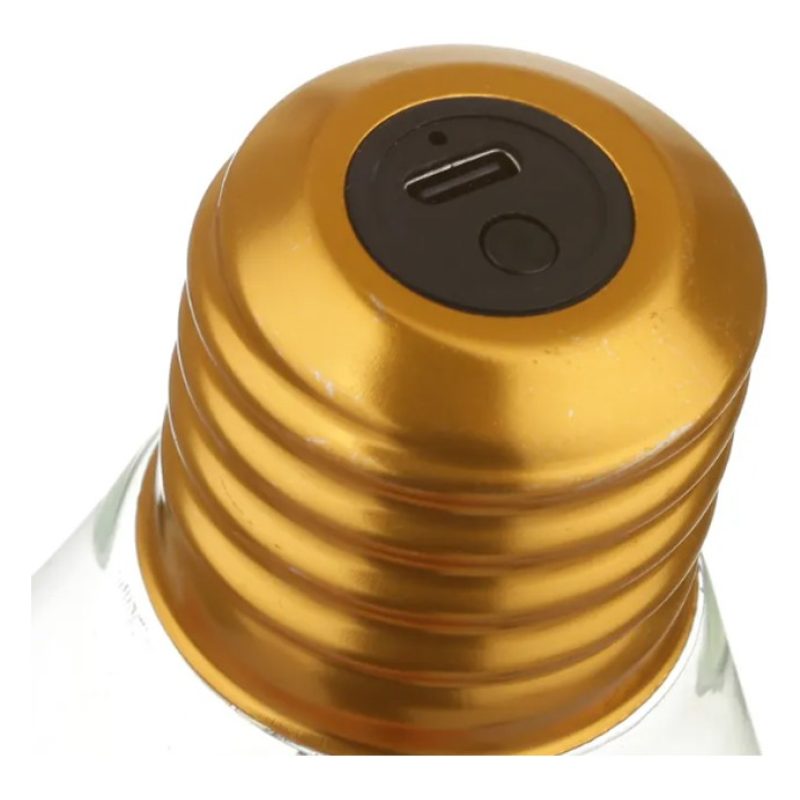 Delin Lampadina filamento stella E27 ricaricabile retro luce decora...