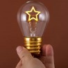 Delin Lampadina filamento stella E27 ricaricabile retro luce decora...