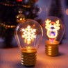 Delin Lampadina filamento fiocco di neve E27 vintage luce decorativ...