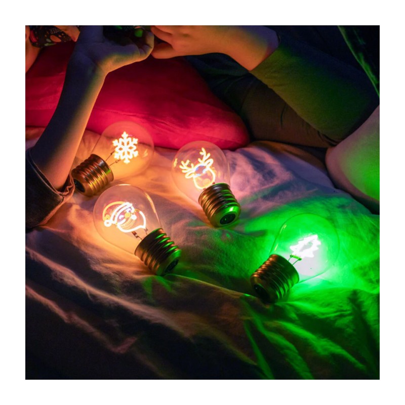 Delin Lampadina filamento Omino pan di zenzero USB vintage luce dec...